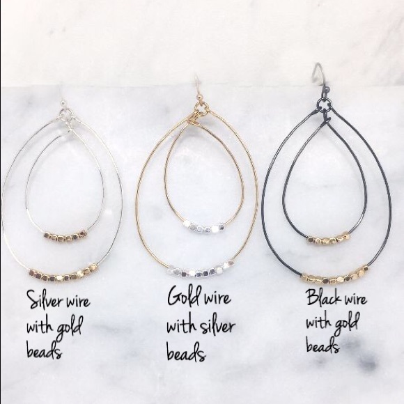 Bold Double Hoop Earrings - Picture 3 of 3